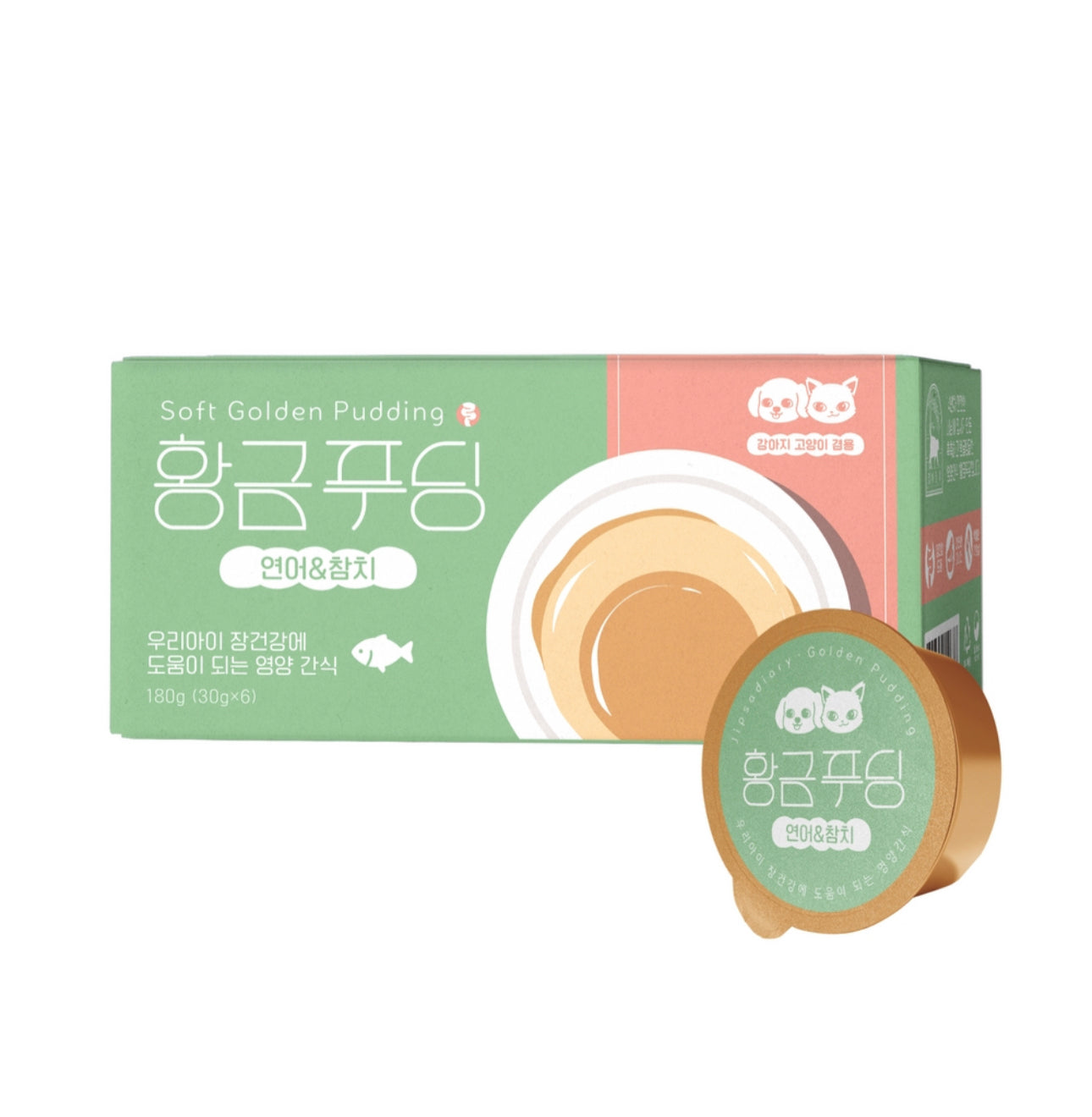 Soft Golden Pudding for Cat and Dog Tuna 1 PC*30g