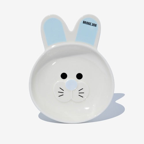 Bridge Dog BUNNY DISH (MILK WHITE) - AKUA BLUE (GLOSSY)