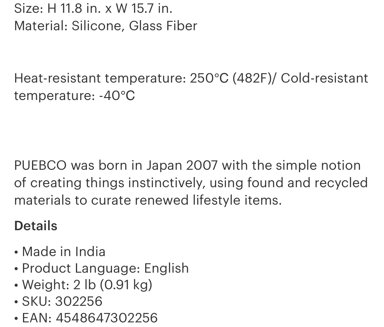 Puebco Silicone Placemat 碗垫