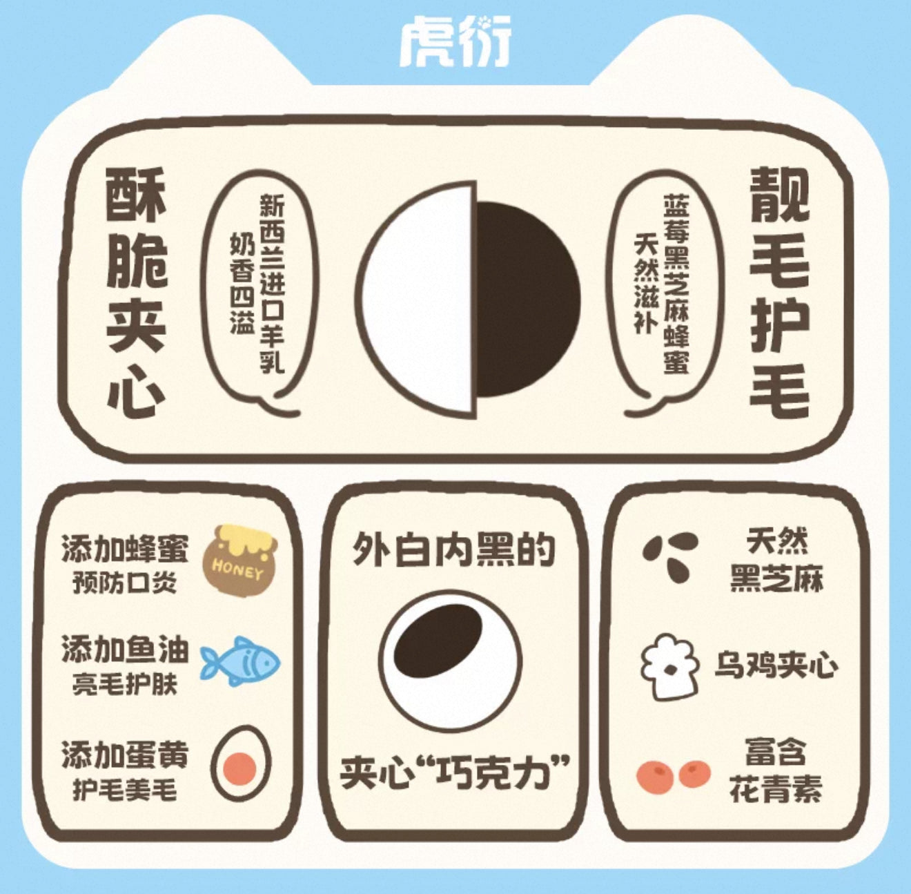 虎衍 宠物原切冻干 乌鸡白凤 犬猫通用 50G