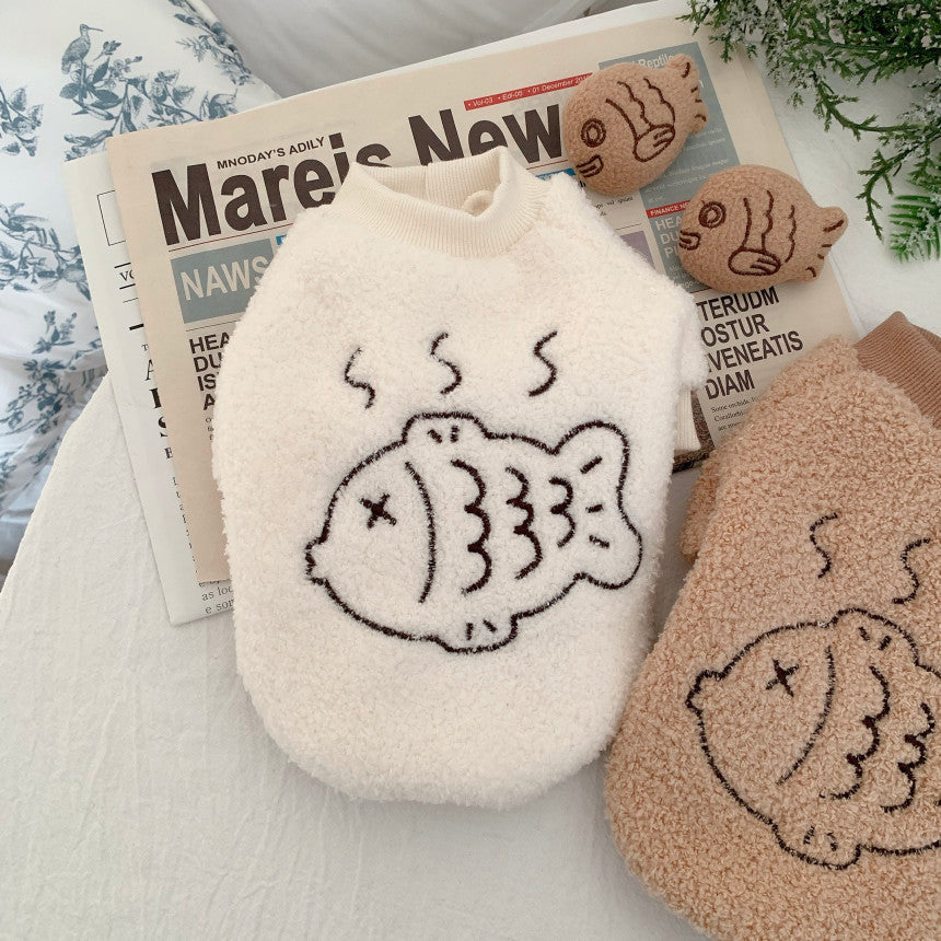 Plush Fish Cake Vest