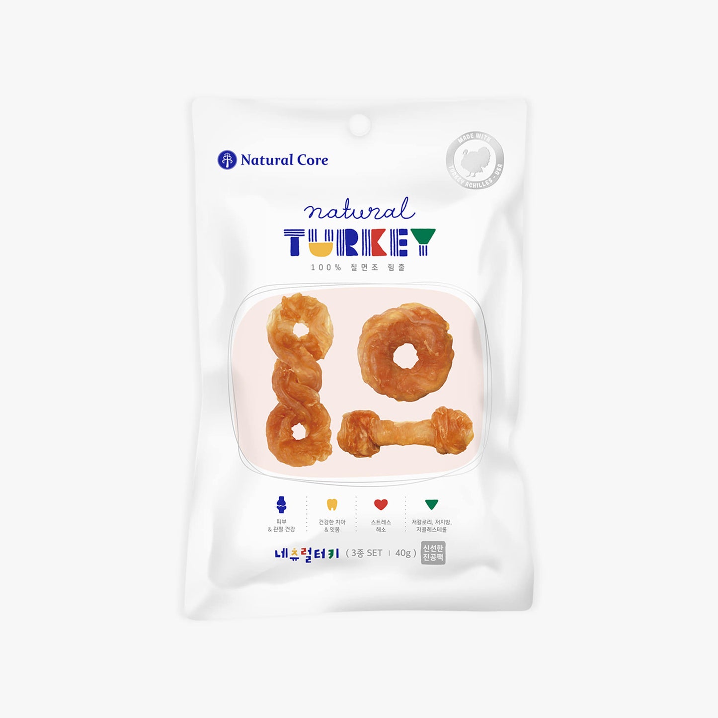 Natural Core 3 types turkey Chewy 40g