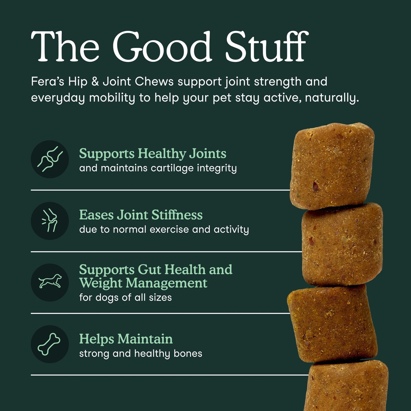 Fera Pets Hip + Joint Support for Dog 90 cts