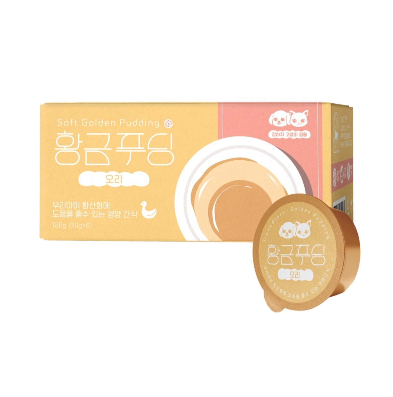 Soft Golden Pudding for Cat and Dog Duck 1 PC*30g