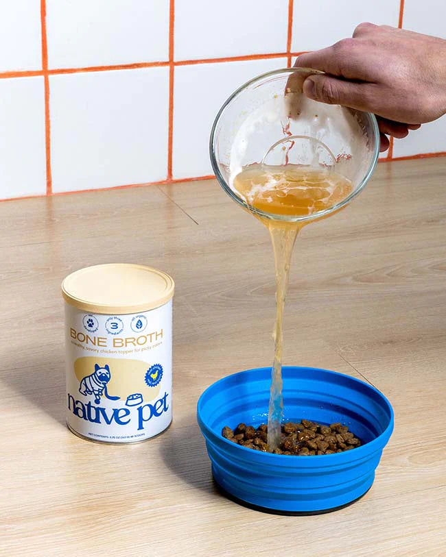 Native Pet CHICKEN BROTH Powder Dog Supplement 8OZ鸡肉骨汤粉