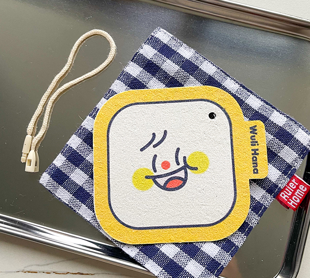 Wulihana Dish Cloth Yellow窝里横刷碗布 黄色