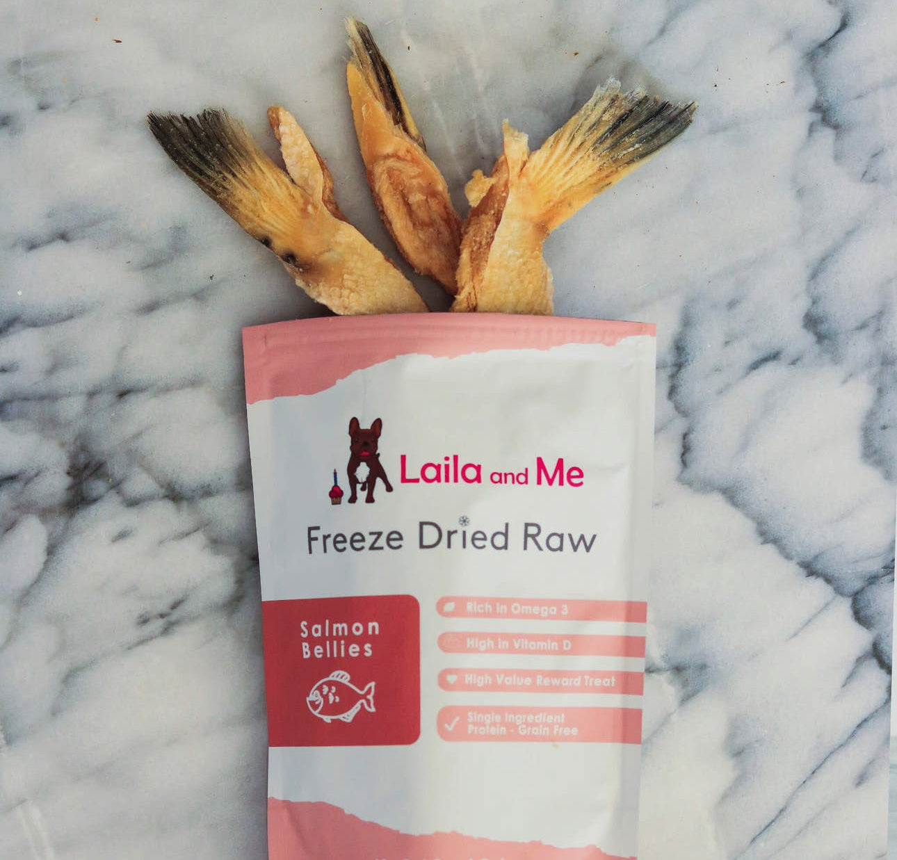 Australia Laila and Me Freeze Dried Raw Salmon Bellies 60g 澳洲三文鱼腹