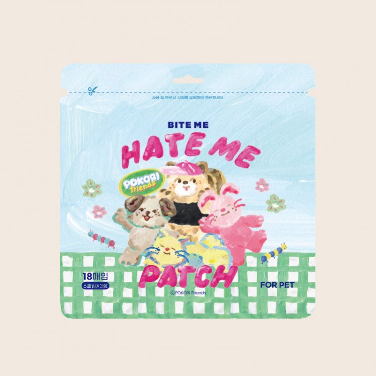 BITE ME X Pokori Friends Hateme patch 18pcs