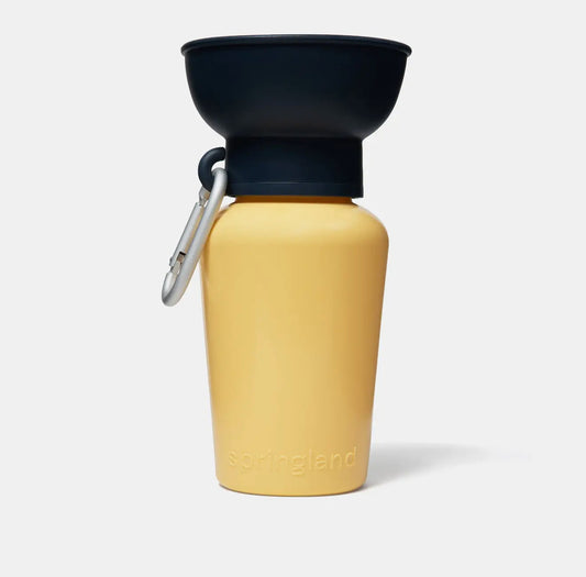 Springland Pets 20oz Flip Dog Travel Water Bottle Yellow Limited Edition 宠物外出水壶 限量黄色