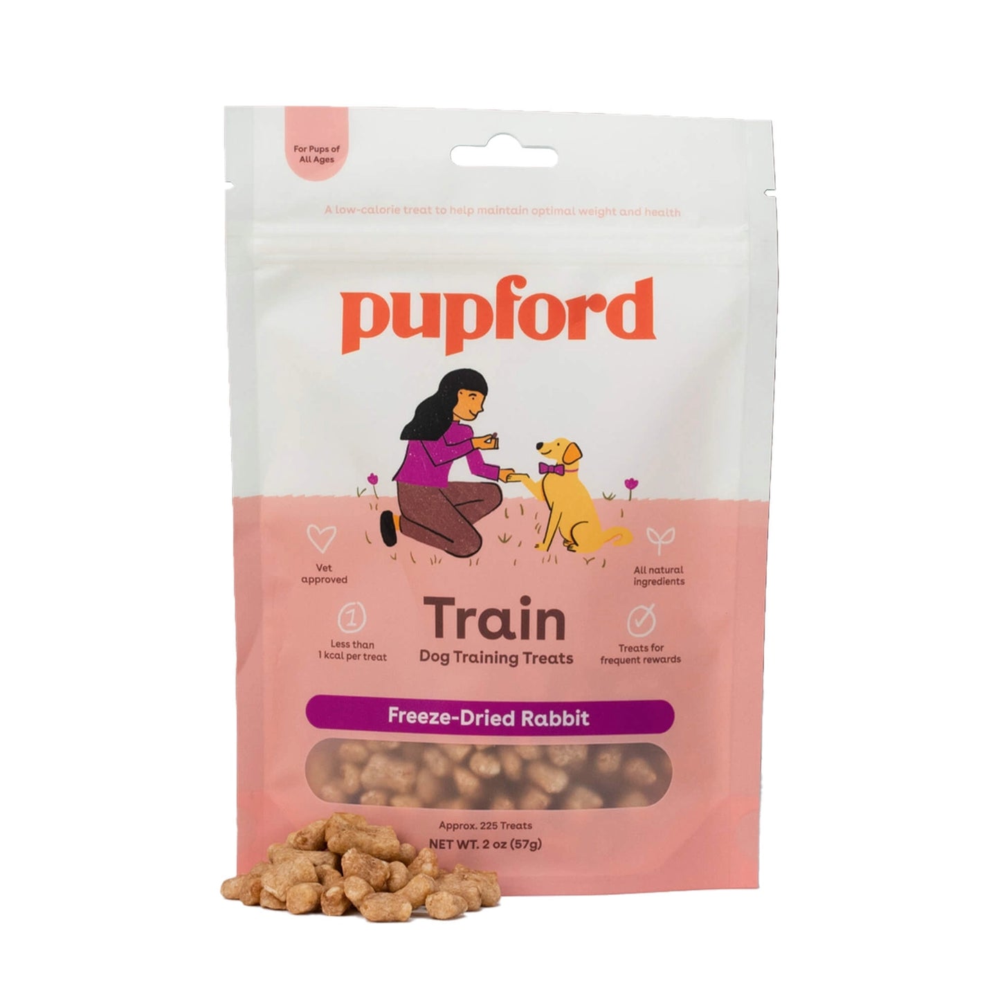Pupford Freeze Dried Rabbit Training Treats 2oz for Dog