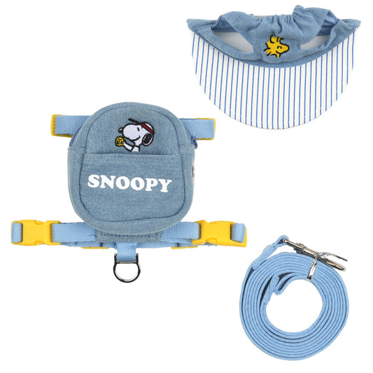 Snoopy Harness with Leash and Hat