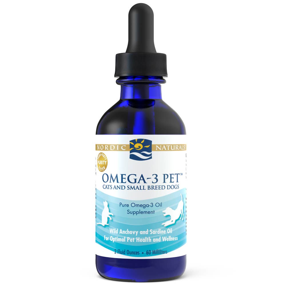 Nordic Naturals Omega-3 Pet Supplement - Unflavored • 2 oz for cat and dog