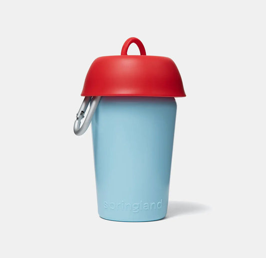 Springland Pets 20oz Flip Dog Travel Water Bottle Blue Limited Edition 宠物外出水壶 限量蓝色