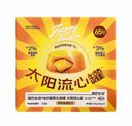 尾巴生活 流心罐猫用 鸡肉鱼油配方65g*4 四个装