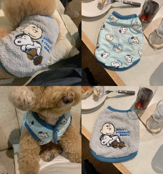 Snoopy Two Side Puffy Vest