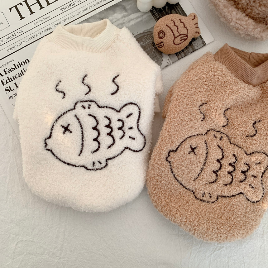 Plush Fish Cake Vest