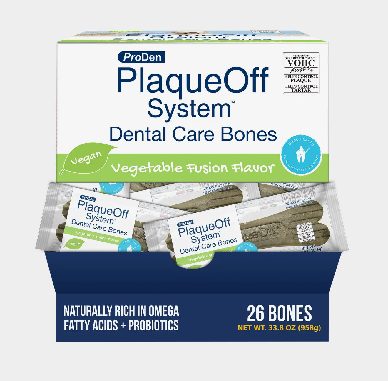 ProDen PlaqueOff Dental Care Bone vegetables清理口腔可清除牙结石 磨牙棒蔬菜味 1pc