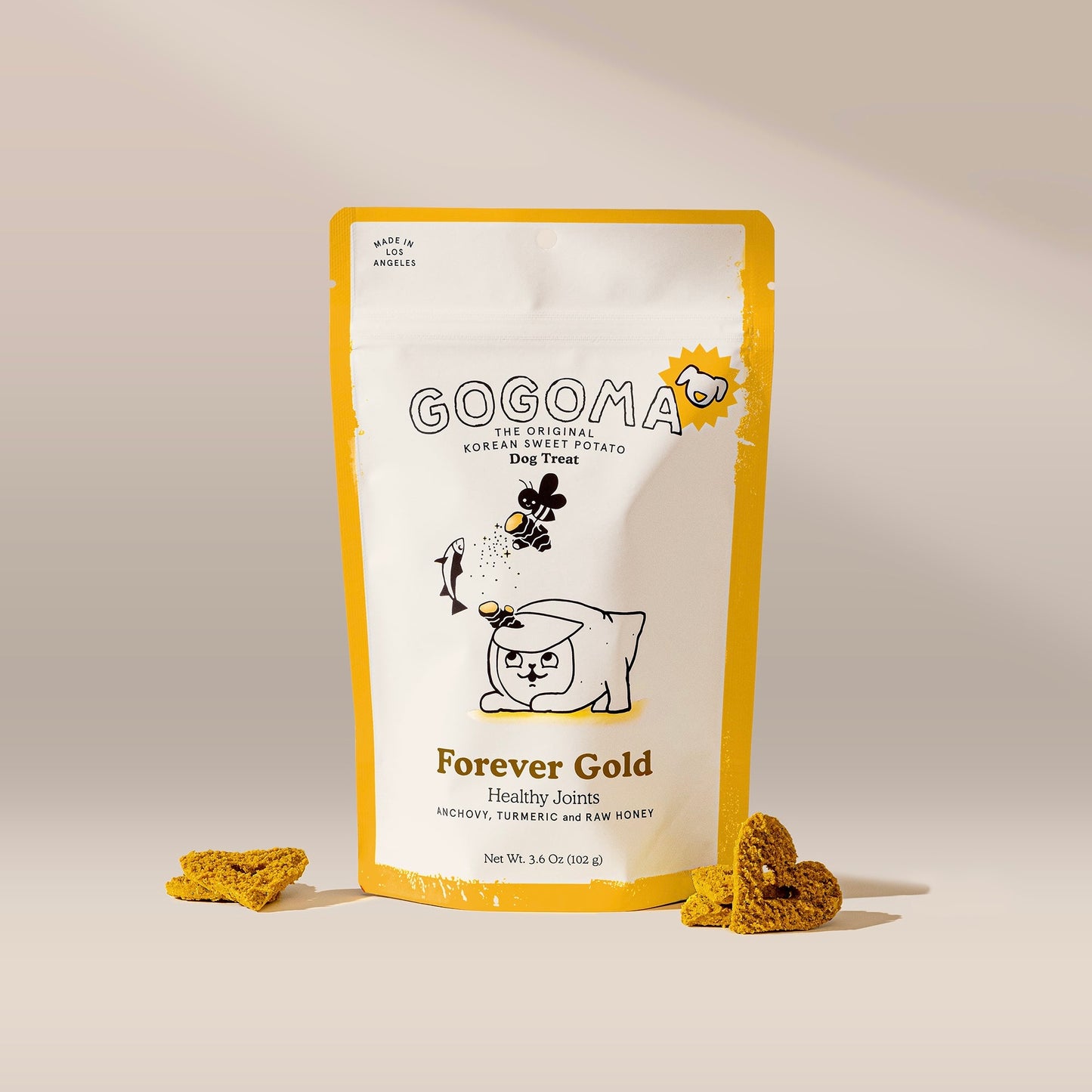 Gogoma Forever Gold: Turmeric + Anchovy Treat for Mobility 保护关节抗氧化饼干