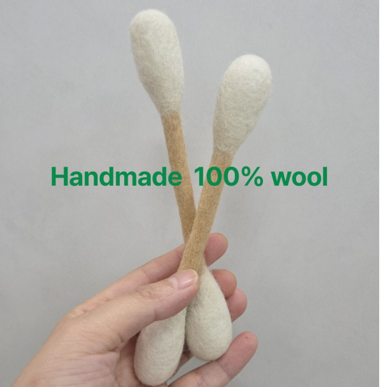 现货 韩国hueplane宠物猫薄荷棉签纯羊毛棉棒逗猫玩具 2 sizes