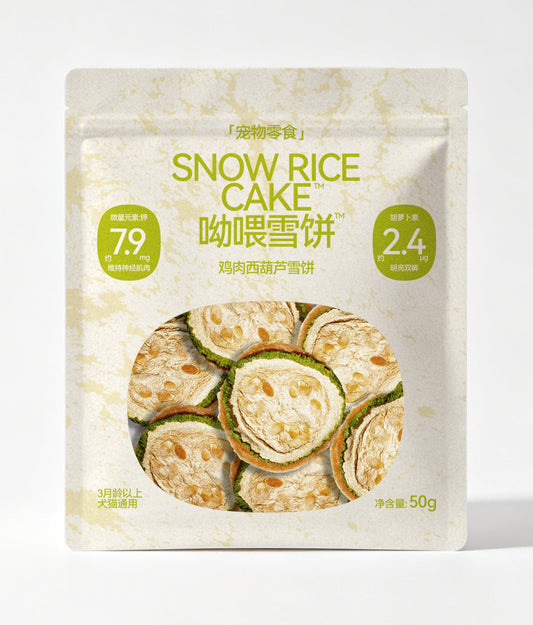 呦喂肉铺 鸡肉西葫芦雪饼50g