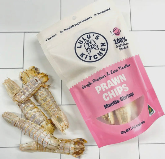 Lulu's kitchen Prawn Chips Aussie Shrimp (Mantis)皮皮虾冻干 50g