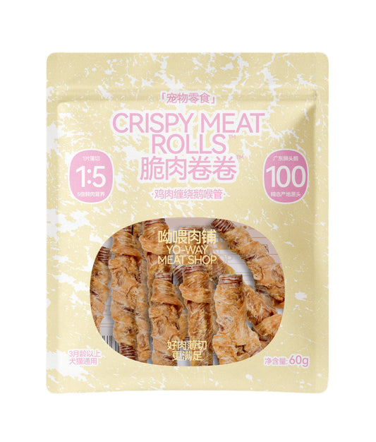 呦喂肉铺 鸡肉缠绕鹅喉管60g