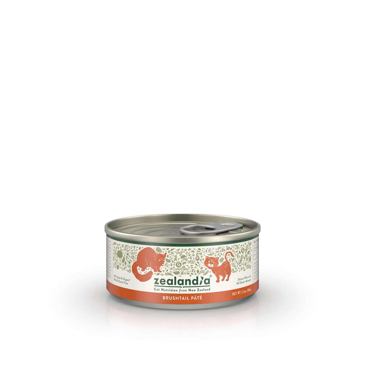 Zealandia Brushtail Pâté Wet Cat Food 3.2OZ 新西兰希兰蒂负鼠口味猫咪主食罐头185G