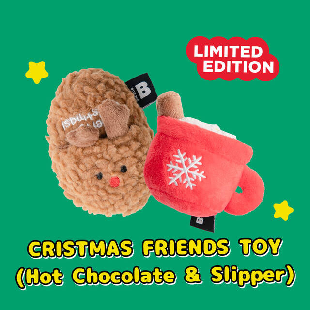 BITE ME Christmas Friends Toy Set - Hot Chocolate & Slipper
