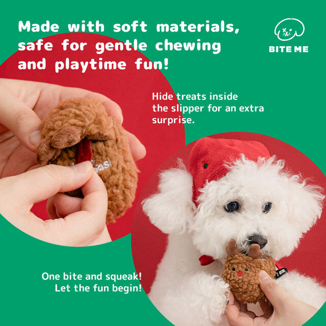 BITE ME Christmas Friends Toy Set - Hot Chocolate & Slipper
