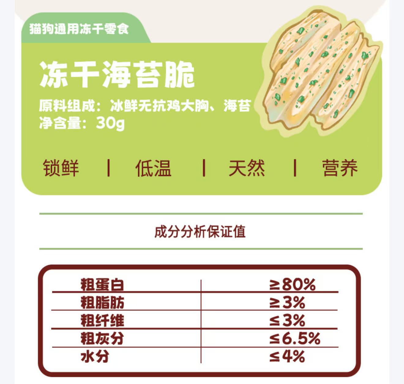 萌蒂MUNDI宠物风干零食无抗肉源 犬猫通用 鸡肉冻干零食