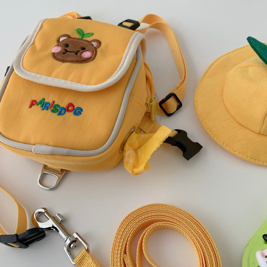 Korean Cute Backpack Harness with Leash and Hat