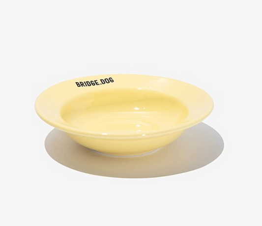 TOY CAT DISH - BABY YELLOW (GLOSSY)