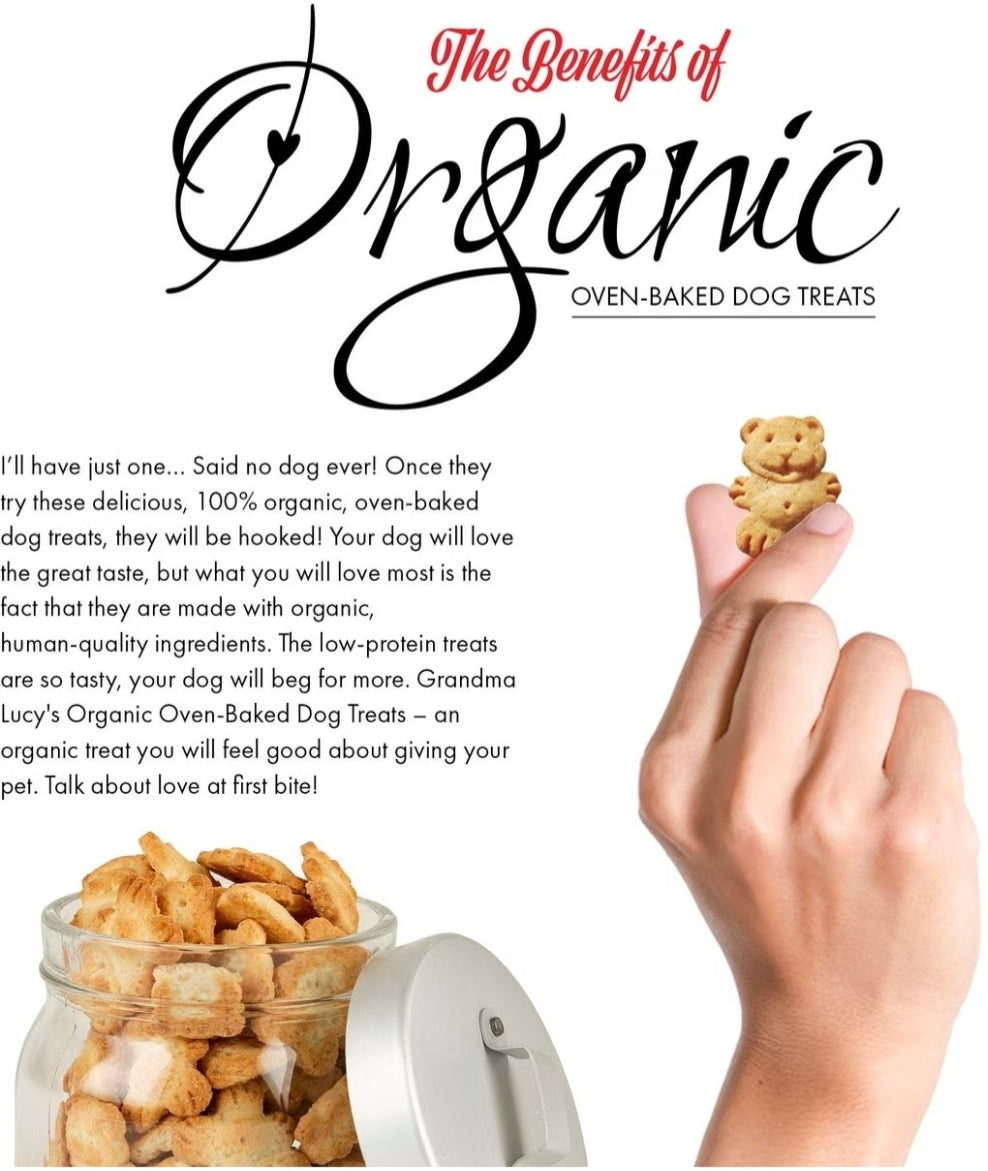 Grandma Lucy's Organic Apple Oven Baked Dog Treats