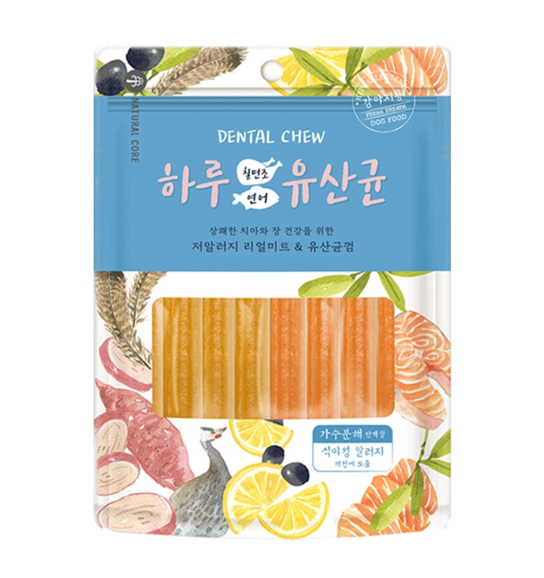 Natural Core Turkey Salmon Sweet Potato Dental Chew 12pcs