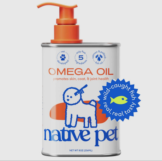 Native Pet Pet Pump Bottle Omega Oil for Dogs 8oz