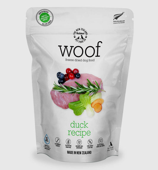 Woof Duck Recipe Grain-Free Freeze-Dried Dog Food